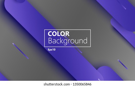 Geometric background. Material design. Minimal abstract cover. Creative colorful wallpaper. Trendy gradient poster. Vector illustration.
