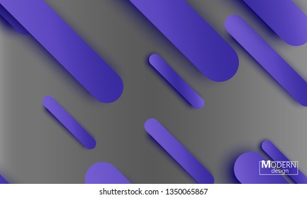 Geometric background. Material design. Minimal abstract cover. Creative colorful wallpaper. Trendy gradient poster. Vector illustration.