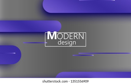Geometric background. Material design. Minimal abstract cover. Creative colorful wallpaper. Trendy gradient poster. Vector illustration.