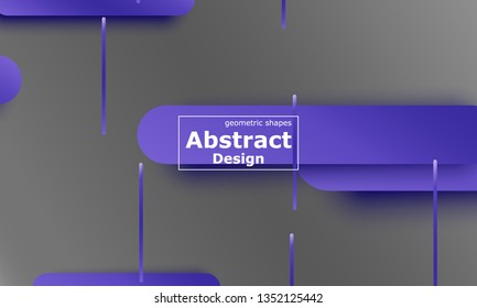 Geometric background. Material design. Minimal abstract cover. Creative colorful wallpaper. Trendy gradient poster. Vector illustration.