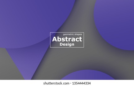 Geometric background. Material design. Minimal abstract cover. Creative colorful wallpaper. Trendy gradient poster. Vector illustration.