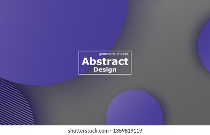 Geometric background. Material design. Minimal abstract cover. Creative colorful wallpaper. Trendy gradient poster. Vector illustration.
