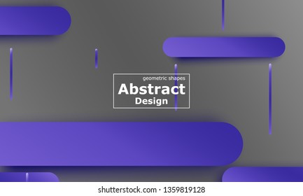 Geometric background. Material design. Minimal abstract cover. Creative colorful wallpaper. Trendy gradient poster. Vector illustration.