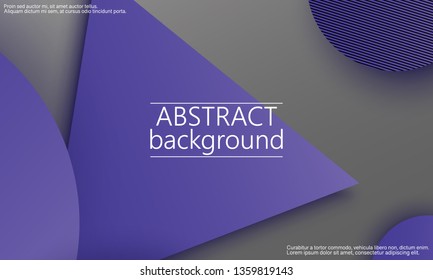 Geometric background. Material design. Minimal abstract cover. Creative colorful wallpaper. Trendy gradient poster. Vector illustration.