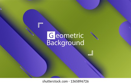 Geometric background. Material design. Minimal abstract cover. Creative colorful wallpaper. Trendy gradient poster. Vector illustration.
