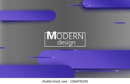 Geometric background. Material design. Minimal abstract cover. Creative colorful wallpaper. Trendy gradient poster. Vector illustration.