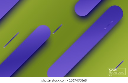 Geometric background. Material design. Minimal abstract cover. Creative colorful wallpaper. Trendy gradient poster. Vector illustration.