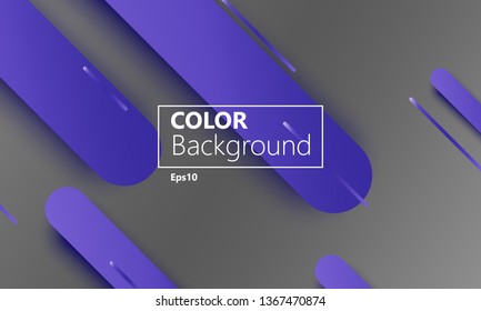 Geometric background. Material design. Minimal abstract cover. Creative colorful wallpaper. Trendy gradient poster. Vector illustration.