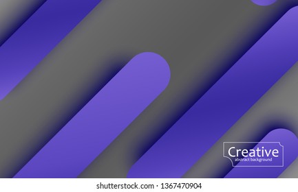 Geometric background. Material design. Minimal abstract cover. Creative colorful wallpaper. Trendy gradient poster. Vector illustration.