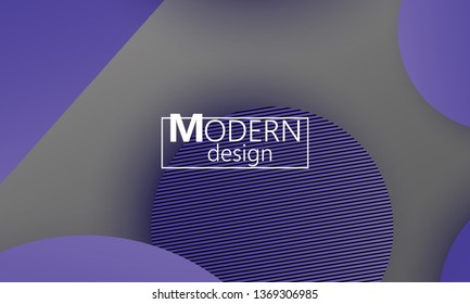 Geometric background. Material design. Minimal abstract cover. Creative colorful wallpaper. Trendy gradient poster. Vector illustration.