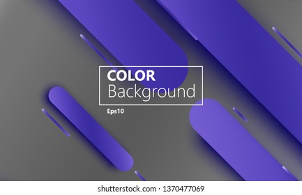 Geometric background. Material design. Minimal abstract cover. Creative colorful wallpaper. Trendy gradient poster. Vector illustration.