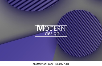 Geometric background. Material design. Minimal abstract cover. Creative colorful wallpaper. Trendy gradient poster. Vector illustration.