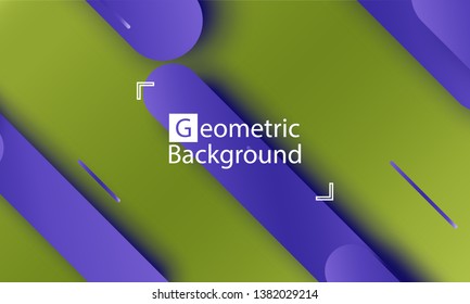 Geometric background. Material design. Minimal abstract cover. Creative colorful wallpaper. Trendy gradient poster. Vector illustration.