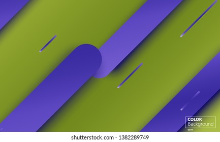 Geometric background. Material design. Minimal abstract cover. Creative colorful wallpaper. Trendy gradient poster. Vector illustration.