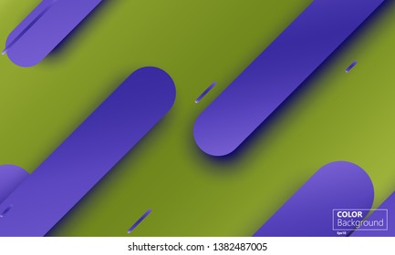 Geometric background. Material design. Minimal abstract cover. Creative colorful wallpaper. Trendy gradient poster. Vector illustration.