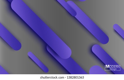 Geometric background. Material design. Minimal abstract cover. Creative colorful wallpaper. Trendy gradient poster. Vector illustration.