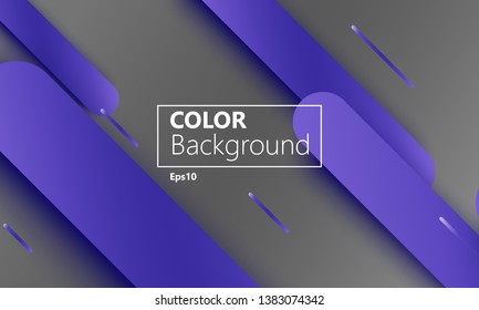 Geometric background. Material design. Minimal abstract cover. Creative colorful wallpaper. Trendy gradient poster. Vector illustration.