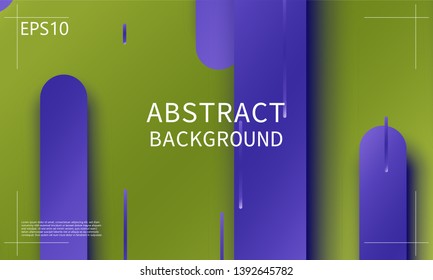 Geometric background. Material design. Minimal abstract cover. Creative colorful wallpaper. Trendy gradient poster. Vector illustration.