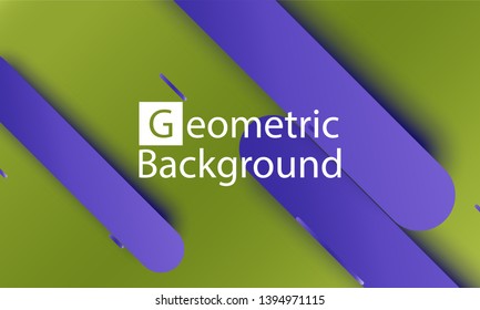 Geometric background. Material design. Minimal abstract cover. Creative colorful wallpaper. Trendy gradient poster. Vector illustration.