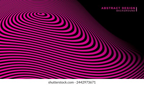 Geometric background material with various deformed concentric circles