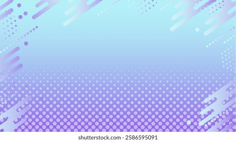 Geometric background Memphis frame (light blue)