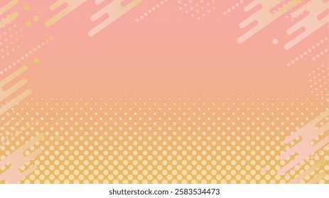 Geometric background Memphis frame (pink)