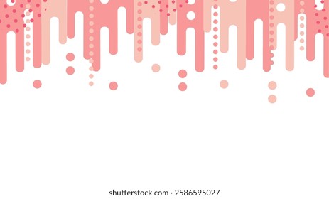 Geometric background Memphis frame (pink)