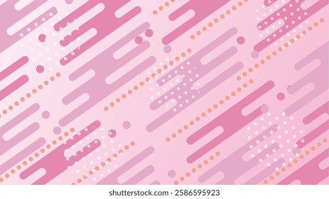 Geometric background Memphis (Pink Gradient)