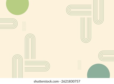 Fondo geométrico, fondo de memphis, deisng simple, línea de forma, círculo, fondo moderno, Ilustración vectorial