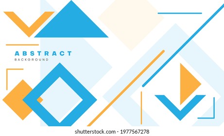 geometric background with memphis style