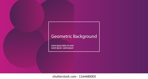 Geometric background. Minimal abstract cover design. Creative colorful wallpaper. Trendy gradient poster. Vector illustration.