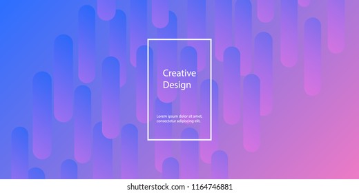 Geometric background. Minimal abstract cover design. Creative colorful wallpaper. Trendy gradient poster. Vector illustration.