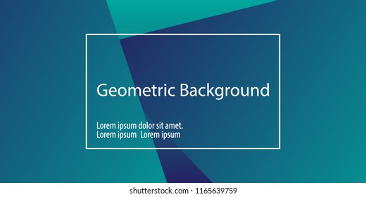 Geometric background. Minimal abstract cover design. Creative colorful wallpaper. Trendy gradient poster. Vector illustration.