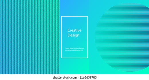 Geometric background. Minimal abstract cover design. Creative colorful wallpaper. Trendy gradient poster. Vector illustration.