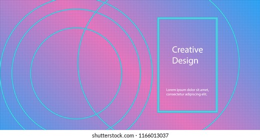 Geometric background. Minimal abstract cover design. Creative colorful wallpaper. Trendy gradient poster. Vector illustration.