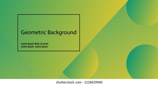 Geometric background. Minimal abstract cover design. Creative colorful wallpaper. Trendy gradient poster. Vector illustration.