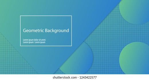 Geometric background. Minimal abstract cover design. Creative colorful wallpaper. Trendy gradient poster. Vector illustration.