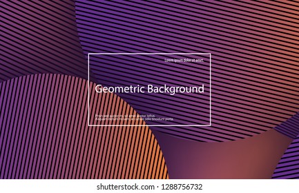 Geometric background. Minimal abstract cover design. Creative colorful wallpaper. Trendy gradient poster. Vector illustration.