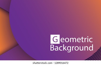 Geometric background. Minimal abstract cover design. Creative colorful wallpaper. Trendy gradient poster. Vector illustration.