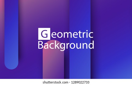 Geometric background. Minimal abstract cover design. Creative colorful wallpaper. Trendy gradient poster. Vector illustration.