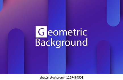 Geometric background. Minimal abstract cover design. Creative colorful wallpaper. Trendy gradient poster. Vector illustration.