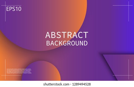 Geometric background. Minimal abstract cover design. Creative colorful wallpaper. Trendy gradient poster. Vector illustration.