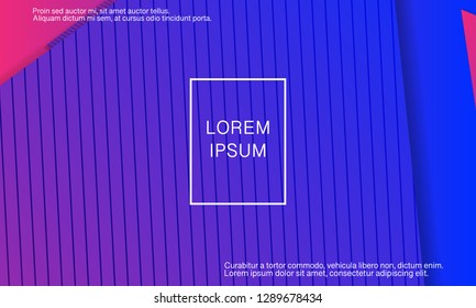Geometric background. Minimal abstract cover design. Creative colorful wallpaper. Trendy gradient poster. Vector illustration.