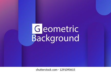 Geometric background. Minimal abstract cover design. Creative colorful wallpaper. Trendy gradient poster. Vector illustration.