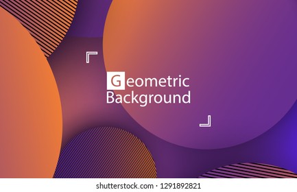 Geometric background. Minimal abstract cover design. Creative colorful wallpaper. Trendy gradient poster. Vector illustration.