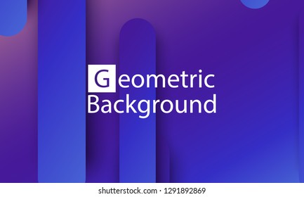 Geometric background. Minimal abstract cover design. Creative colorful wallpaper. Trendy gradient poster. Vector illustration.