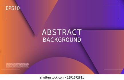 Geometric background. Minimal abstract cover design. Creative colorful wallpaper. Trendy gradient poster. Vector illustration.