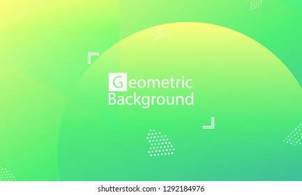 Geometric background. Minimal abstract cover design. Creative colorful wallpaper. Trendy gradient poster. Vector illustration.