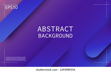 Geometric background. Minimal abstract cover design. Creative colorful wallpaper. Trendy gradient poster. Vector illustration.