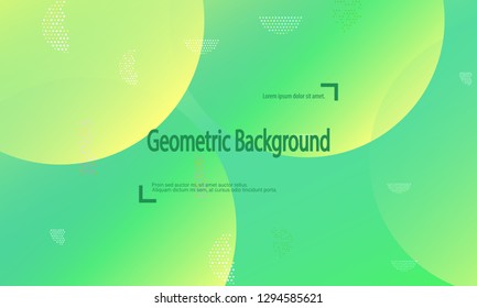 Geometric background. Minimal abstract cover design. Creative colorful wallpaper. Trendy gradient poster. Vector illustration.